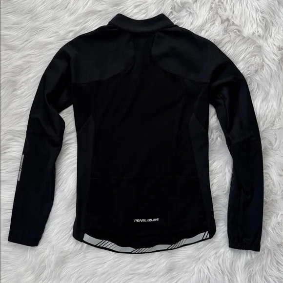 New: Women’s Pearl Izumi Black Softshell & Fleece Lined Cycling Jacket - Picture 6 of 9
